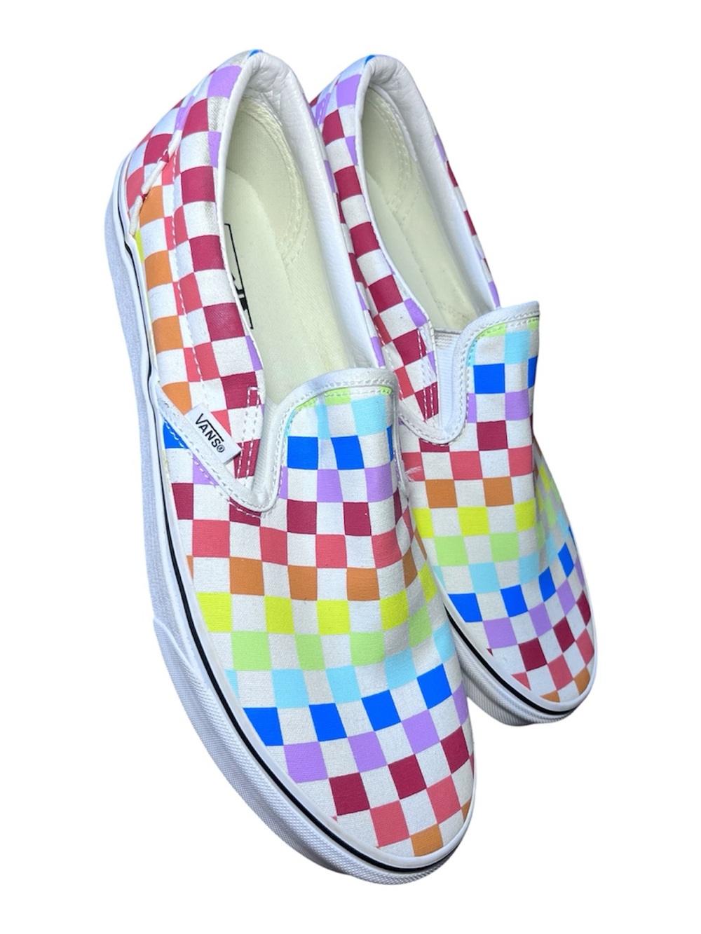Vans Classic Checkerboard Slip-On Colorful Men’s Size 11